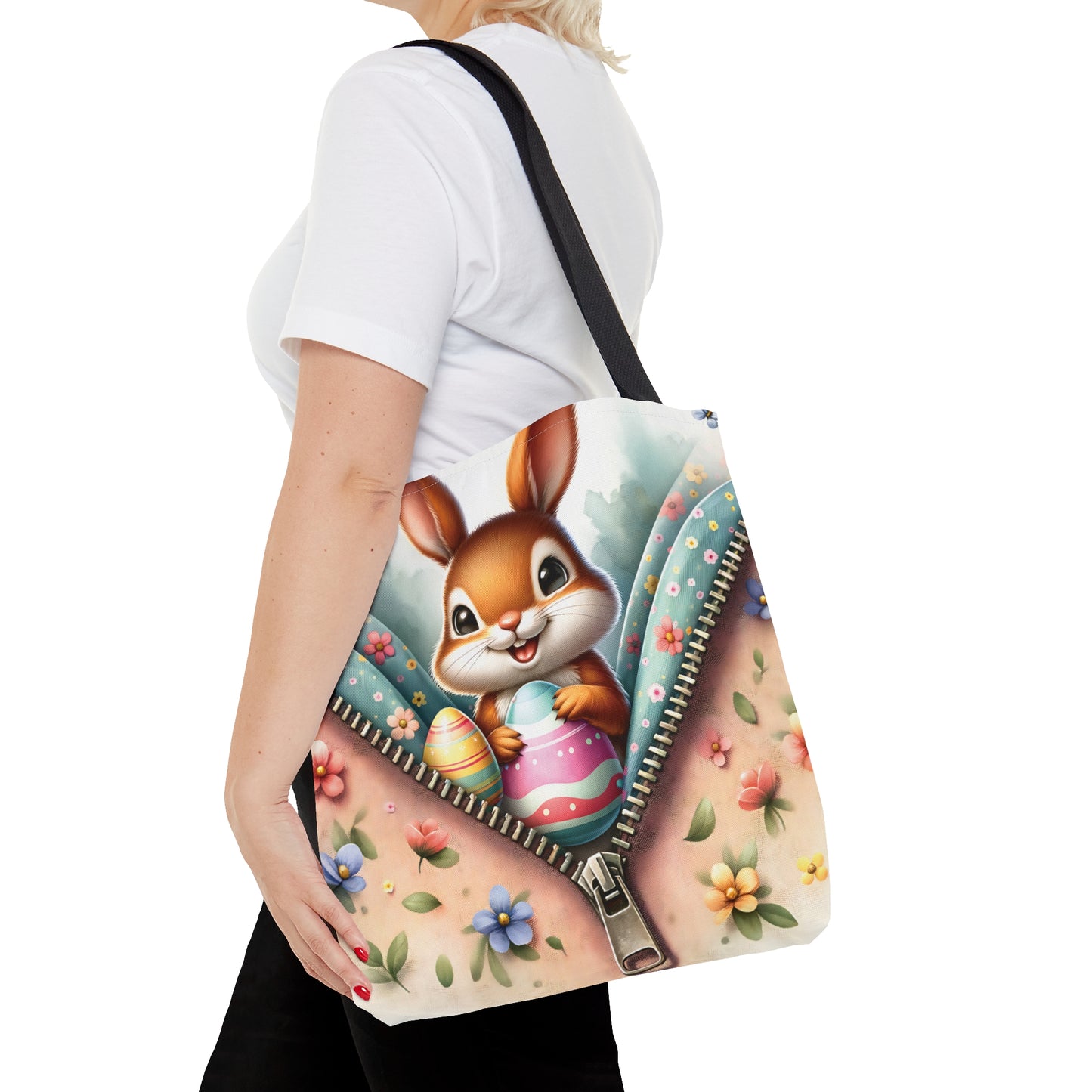 Tote Bag, Easter, Cute Rabbit, Personalised/Non-Personalised Tote bag