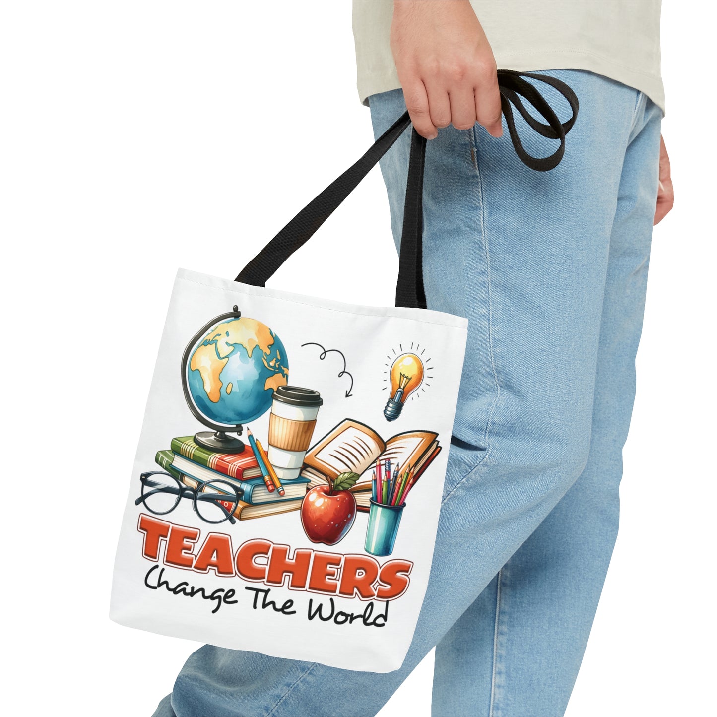 Tote Bag, Teacher, Teachers change the world Personalised/Non-Personalised Tote bag