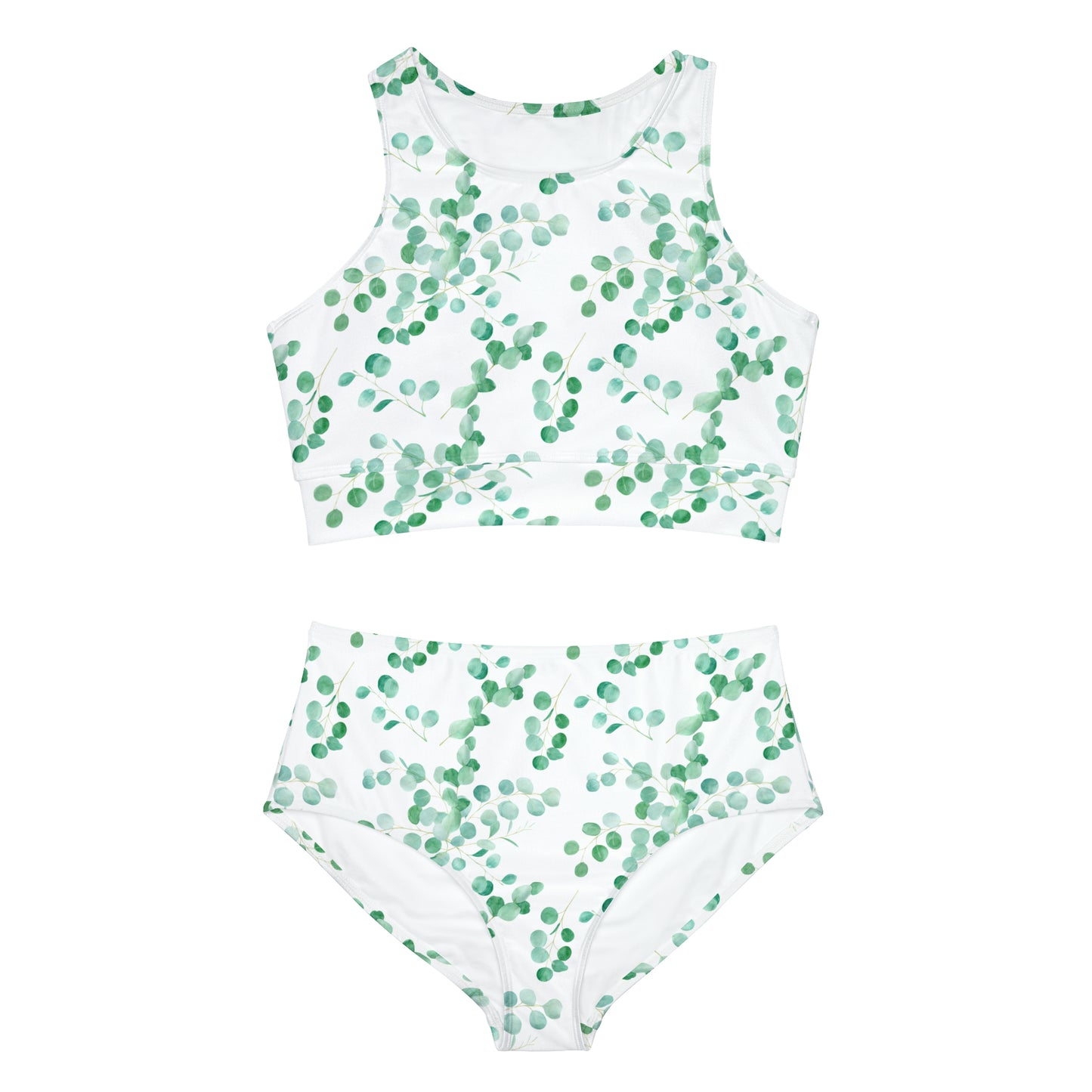 Australian Eucalyptus Leaves Women's Sporty Bikini Set