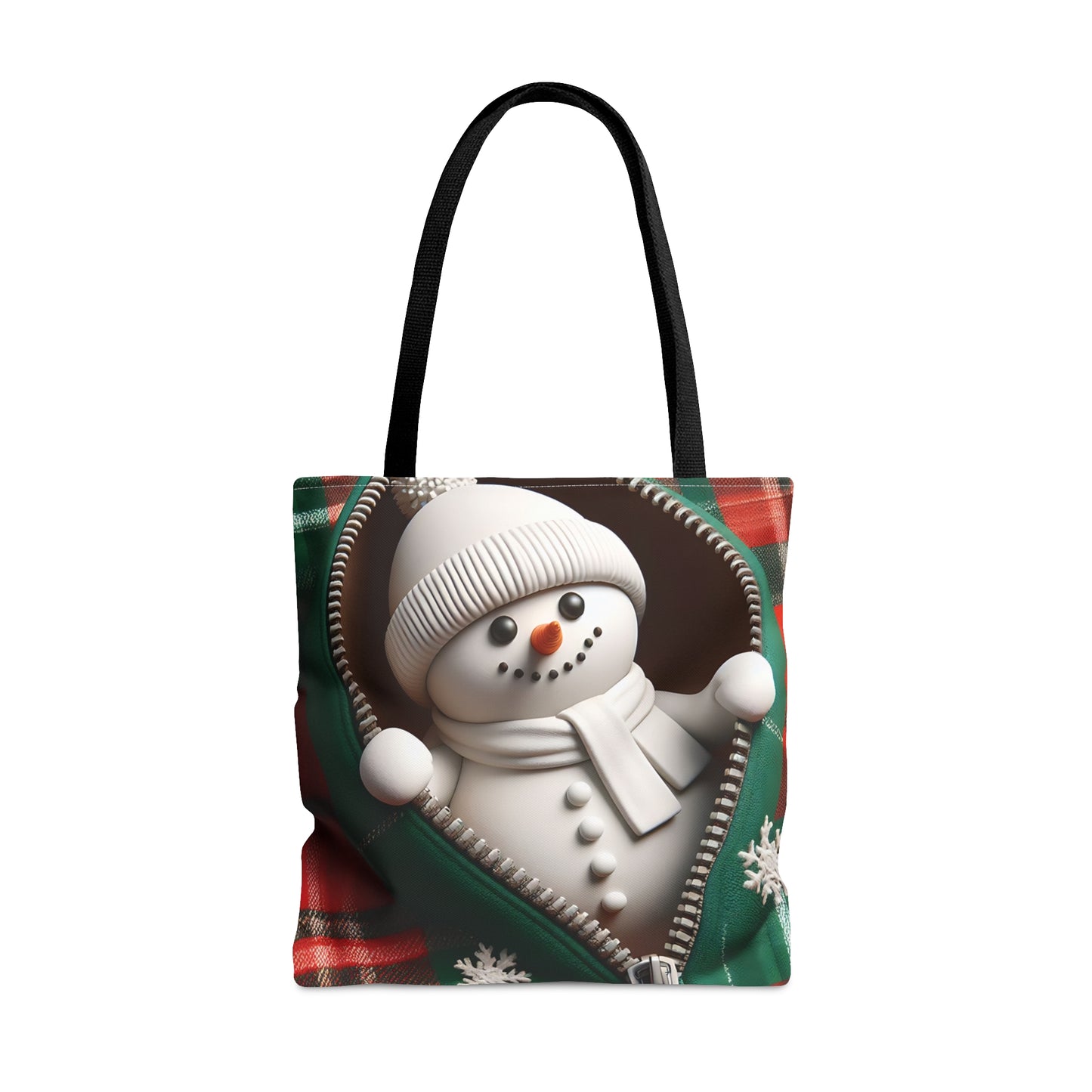 Tote Bag, Christmas, Snowman, Personalised/Non-Personalised Tote bag