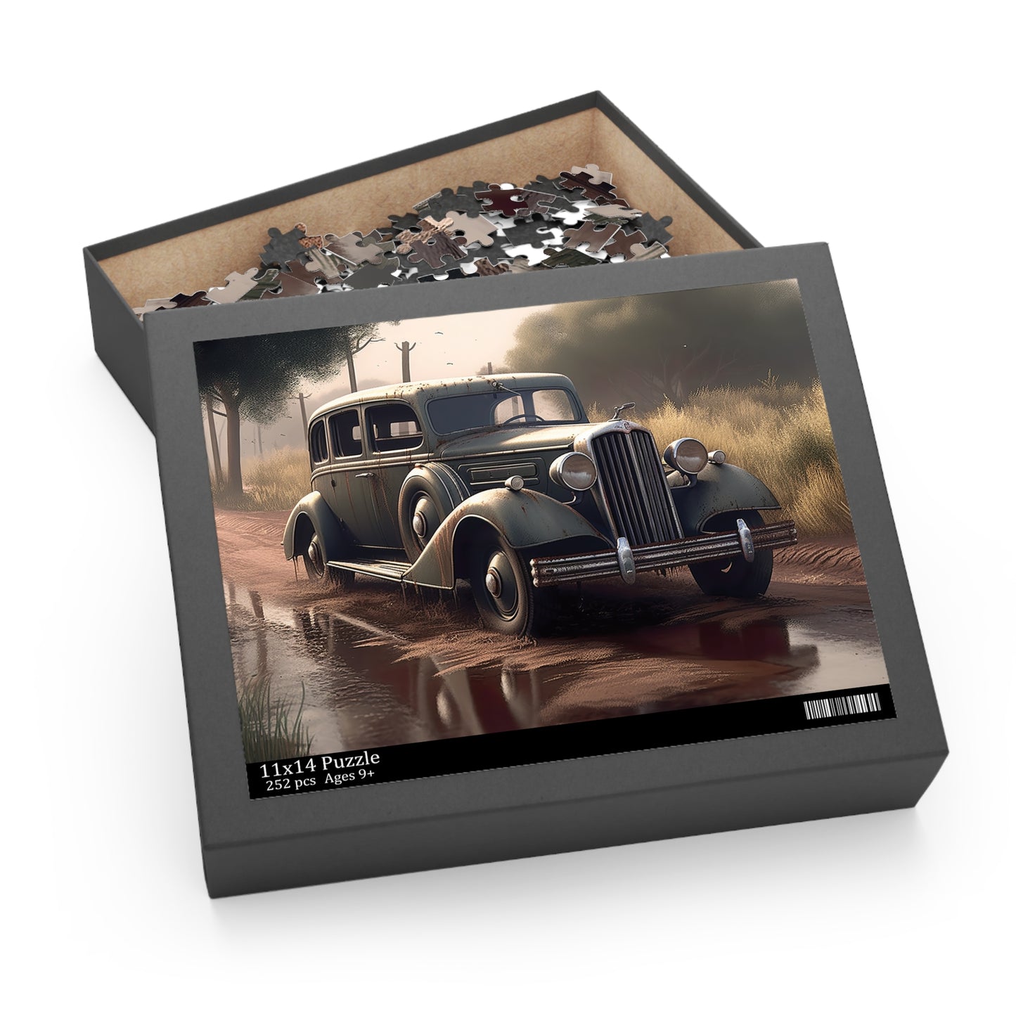 Personalised/Non-Personalised Puzzle, Vintage Car (120, 252, 500-Piece)