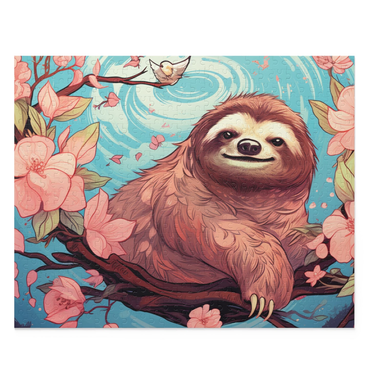 Personalised/Non-Personalised Puzzle, Sloth (120, 252, 500-Piece)