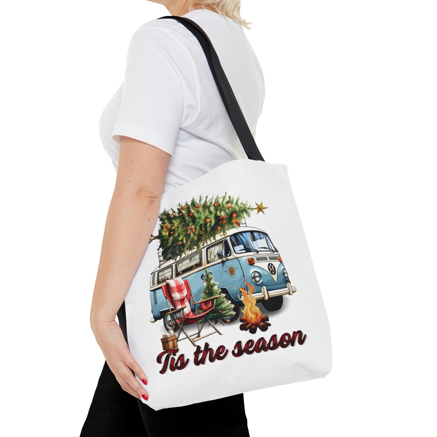 Tote Bag, Christmas, Camper