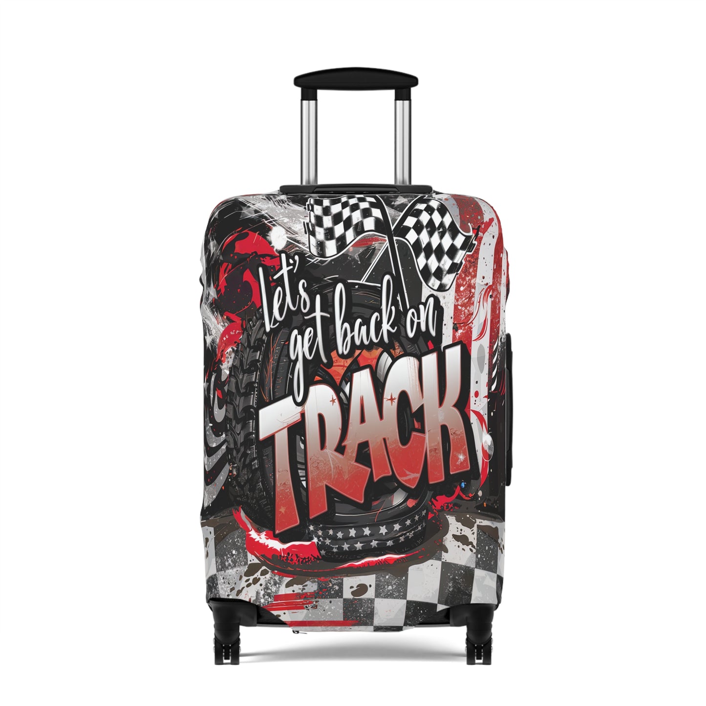 Luggage Cover, Lets get Back on Track, awd-1653