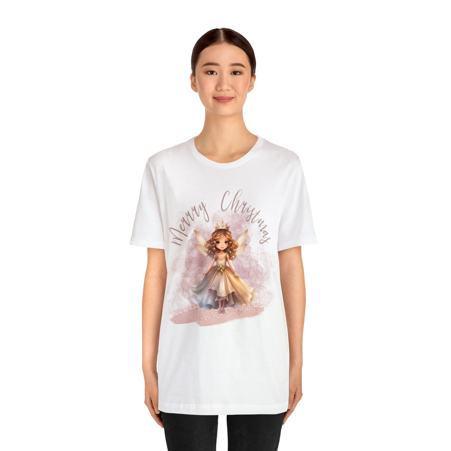 Unisex Jersey Short Sleeve Tee Christmas, Women's Fairy T-shirt -A00004