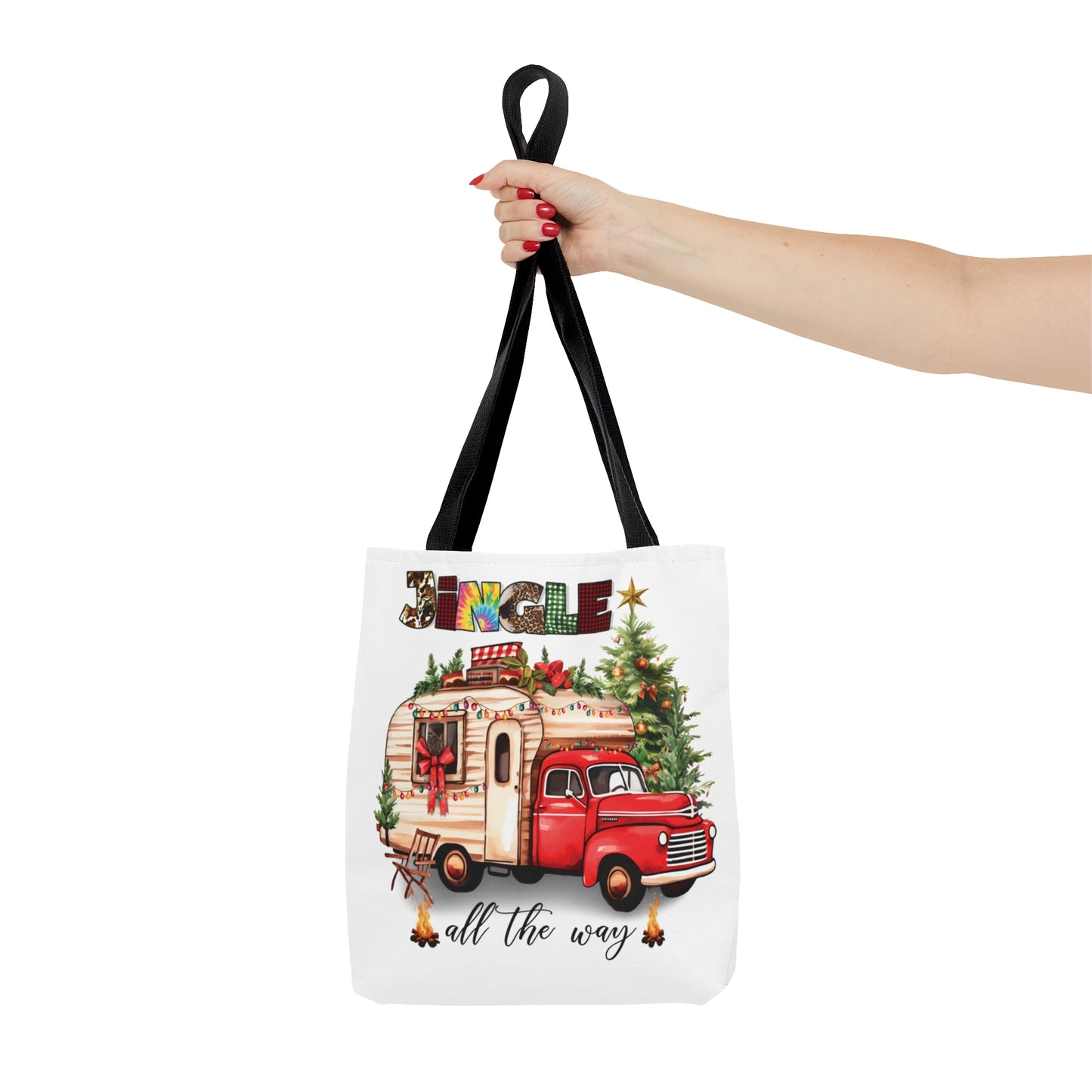 Tote Bag, Christmas, Camper