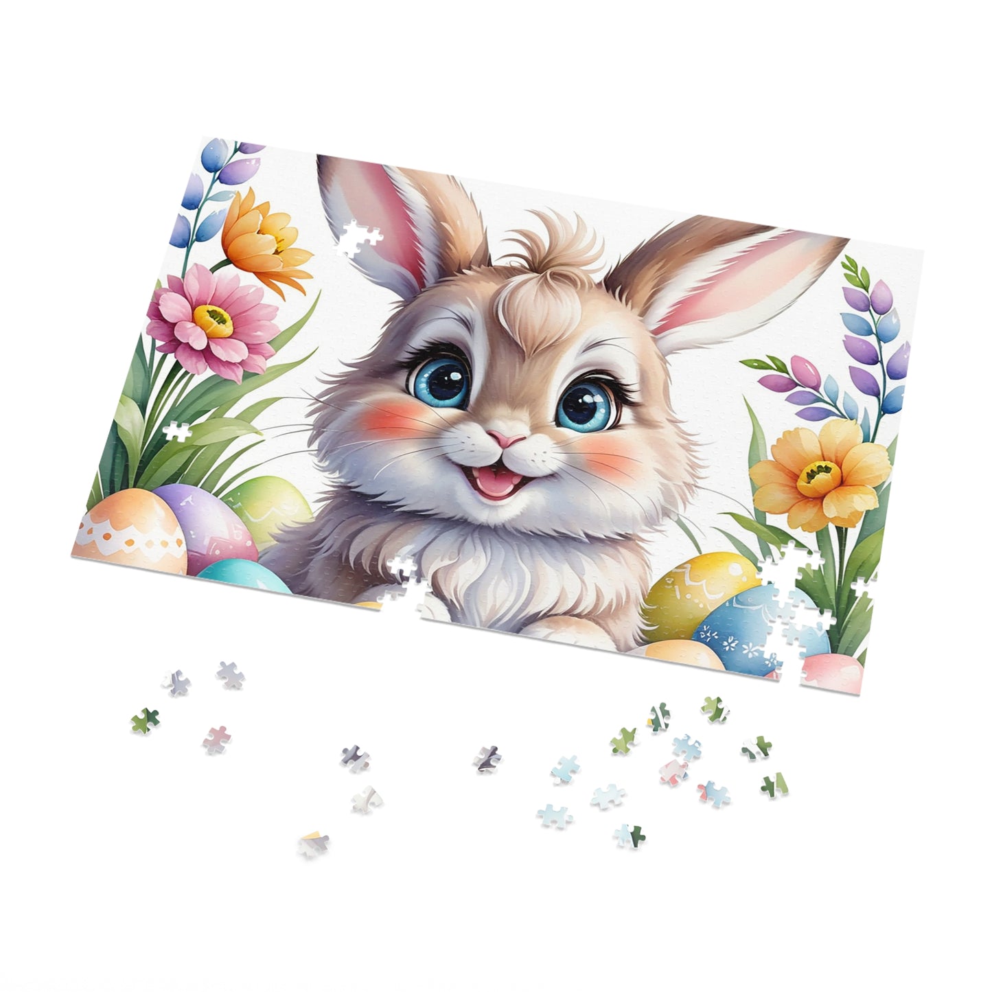 Puzzle, Easter, Rabbit, Personalised/Non-Personalised (30, 110, 252, 500,1000-Piece) awd-653