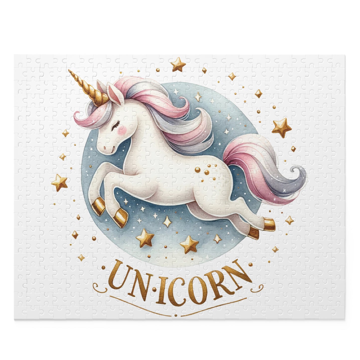 Personalised/Non-Personalised Puzzle, Unicorn (120, 252, 500-Piece)