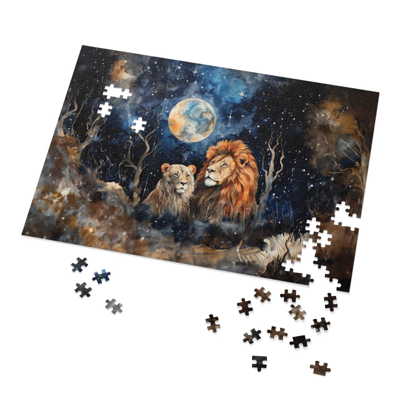 Puzzle, Lions, Personalised/Non-Personalised (30, 110, 252, 500,1000-Piece)