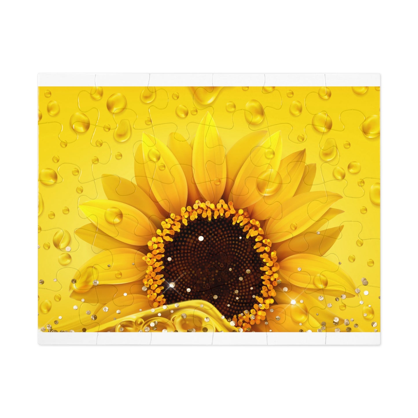 Jigsaw Puzzle, Sunflower, Personalised/Non-Personalised (30, 110, 252, 500,1000-Piece)