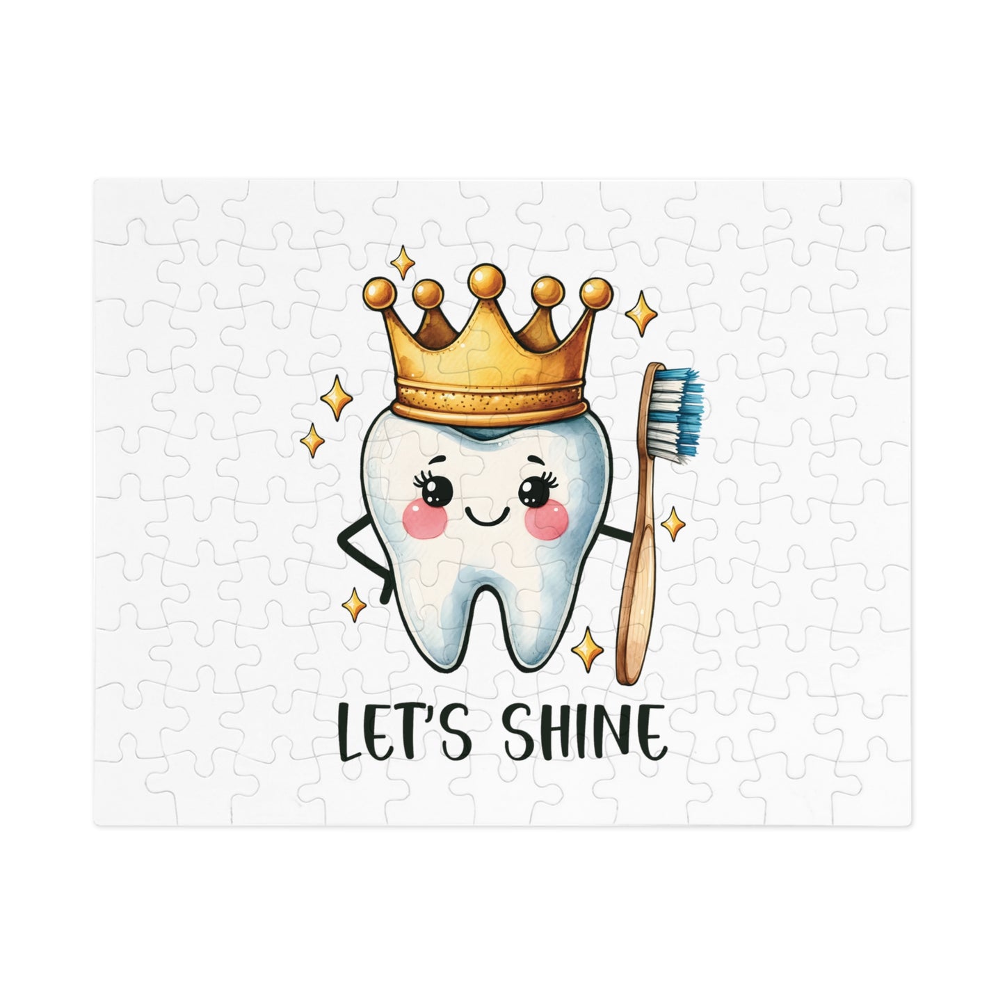 Jigsaw Puzzle, Dentist, Tooth, Let's Shine, Personalised/Non-Personalised (30, 110, 252, 500,1000-Piece)