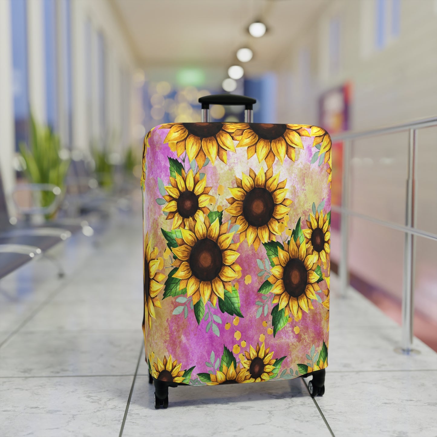 Luggage Cover, Floral, Sunflowers, awd-1371