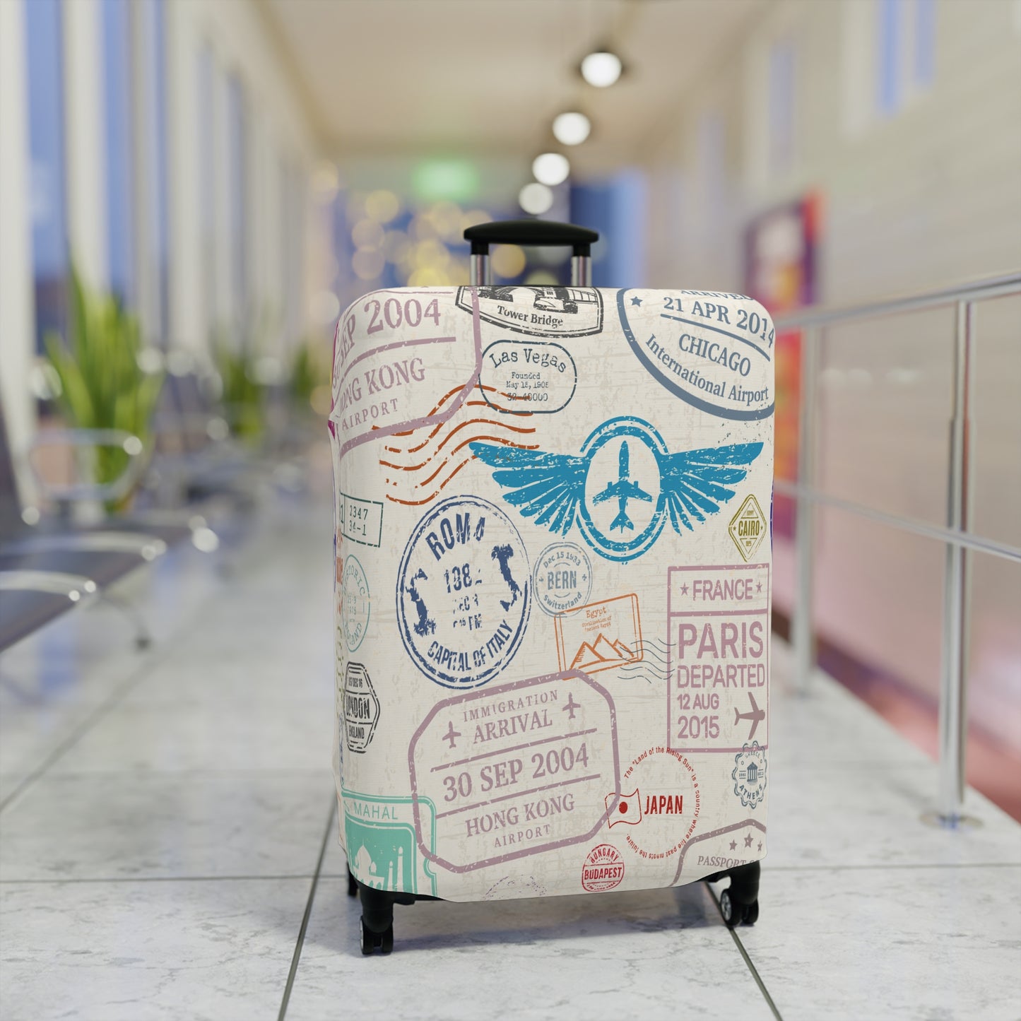 Luggage Cover, Travel Print, awd-1440