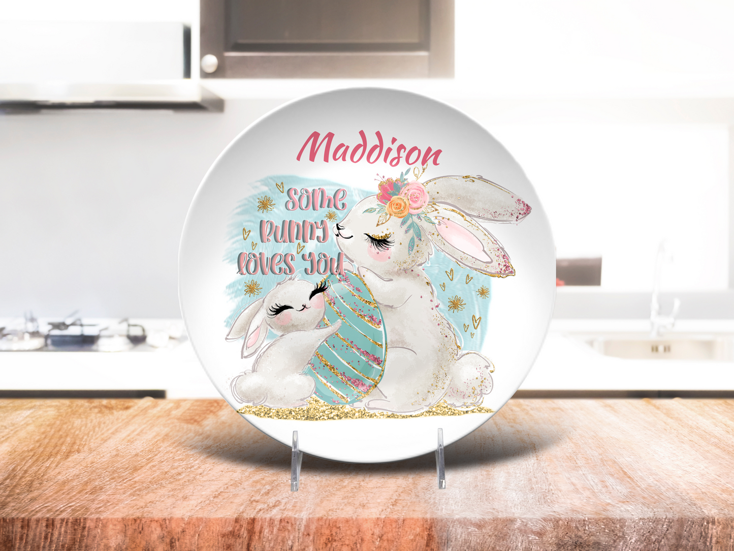 Some Bunny Personalised Easter Plate