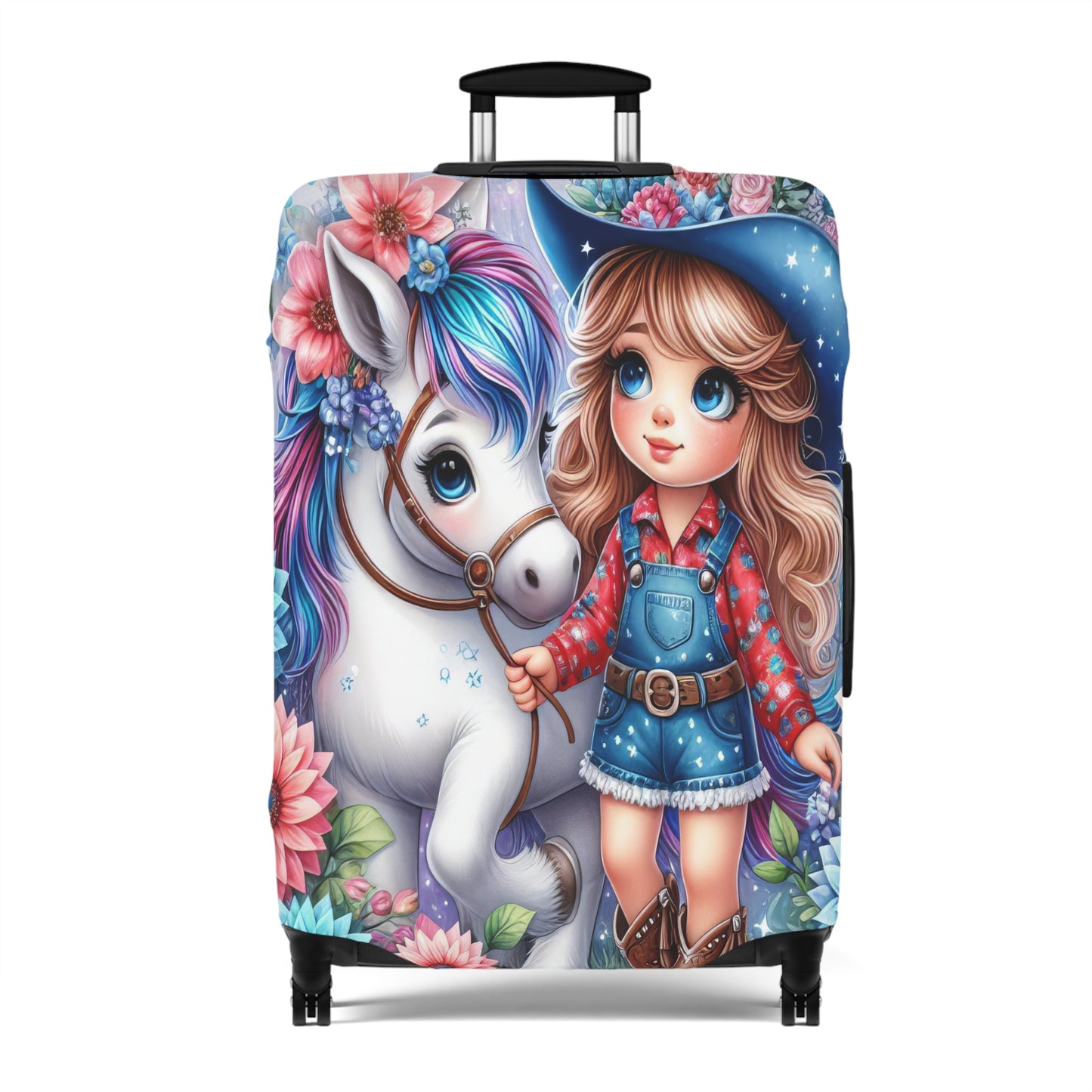 Luggage Cover, Just a Girl who Loves Horses, awd-3071