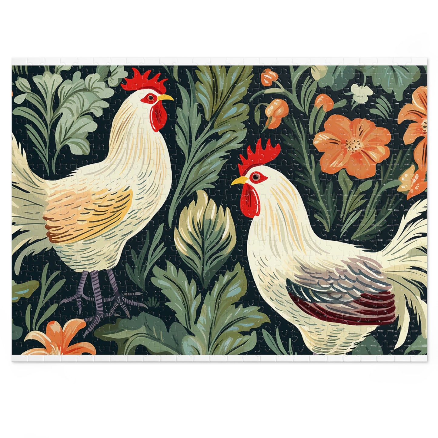 Jigsaw Puzzle, Chicken/Rooster, Personalised/Non-Personalised (30, 110, 252, 500,1000-Piece)