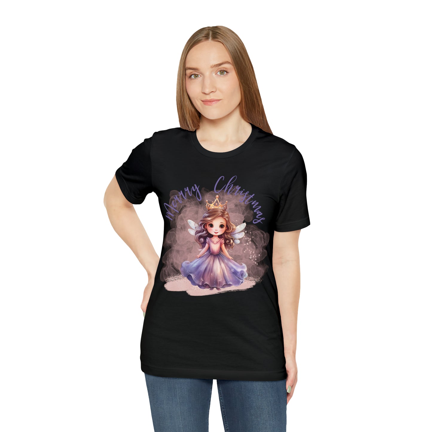 Unisex Jersey Short Sleeve Tee Christmas, Women's Fairy T-shirt - A00005