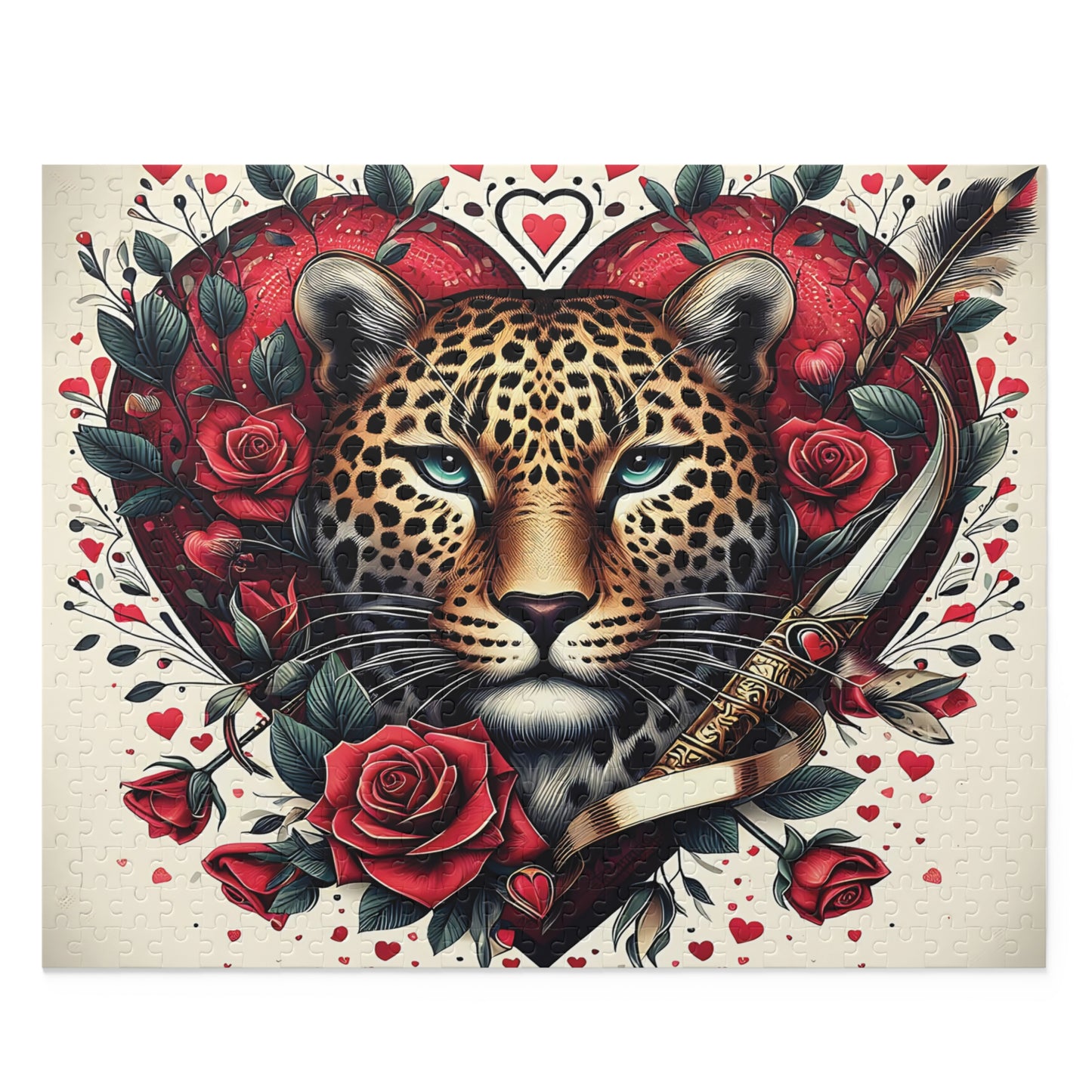 Personalised/Non-Personalised Puzzle, Cheetah (120, 252, 500-Piece)