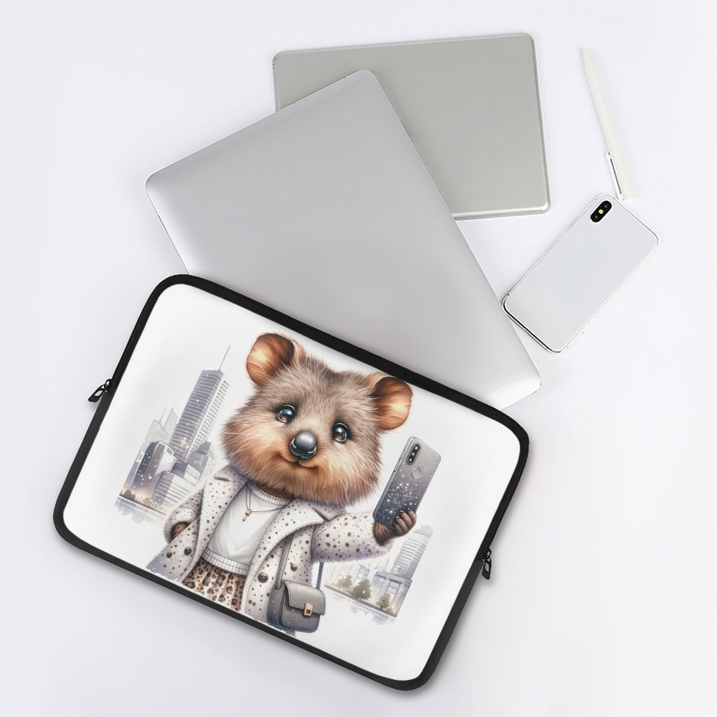 Laptop Sleeve - without handles - Australian Animals - Quokka