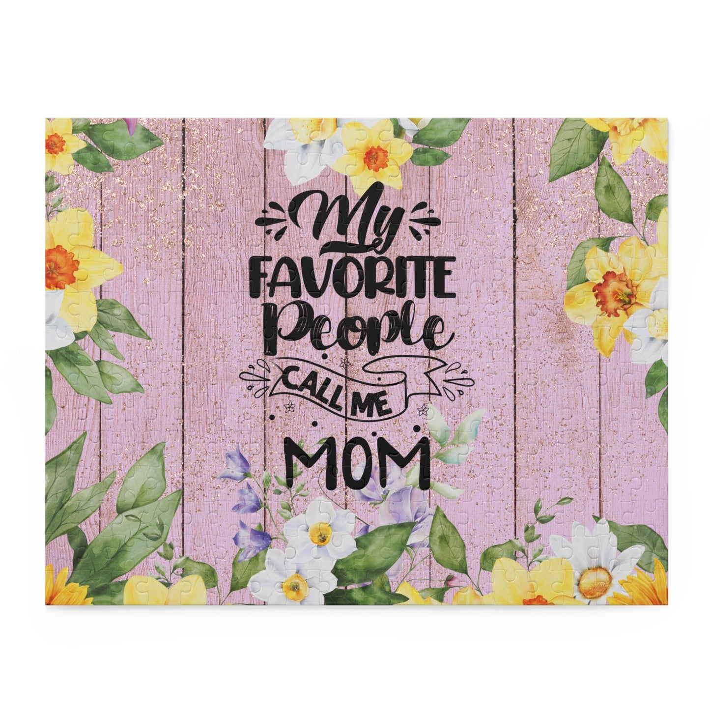 Personalised/Non-Personalised Puzzle, My Favorite people call me Mom (120, 252, 500-Piece)