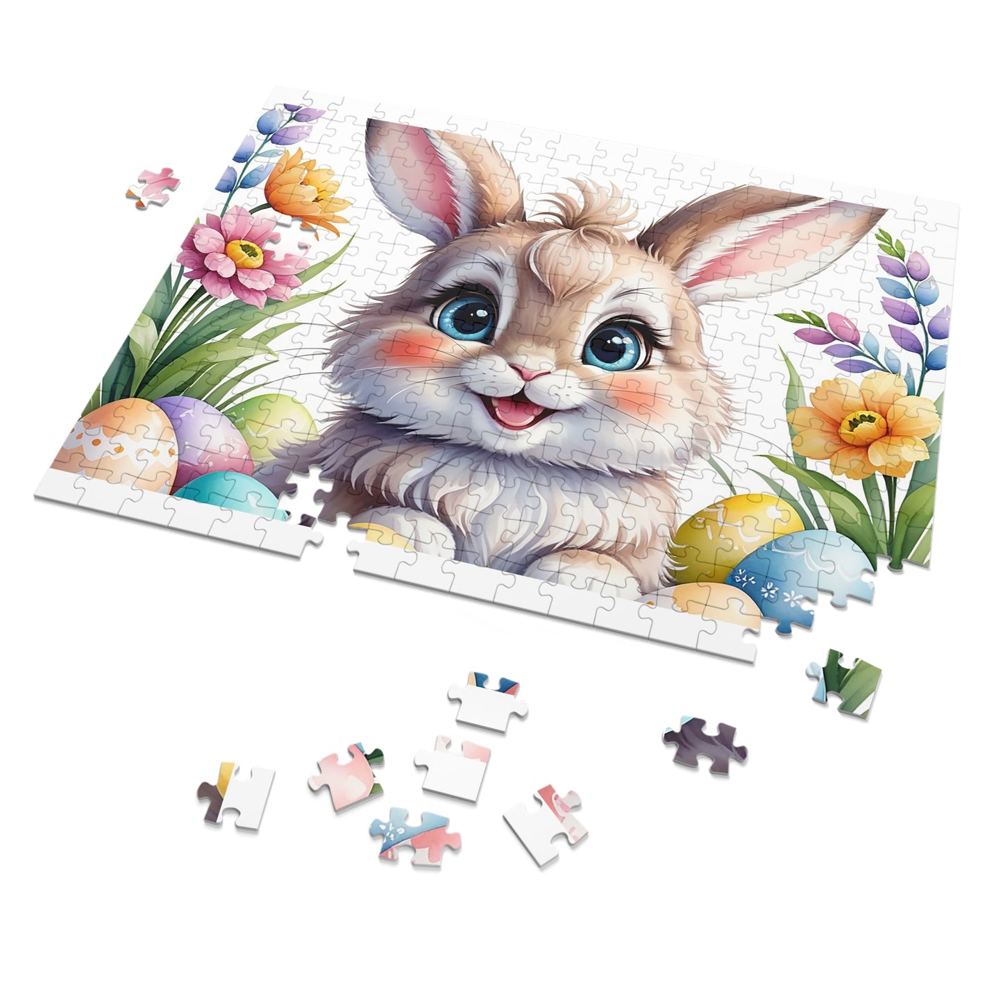 Puzzle, Easter, Rabbit, Personalised/Non-Personalised (30, 110, 252, 500,1000-Piece) awd-653