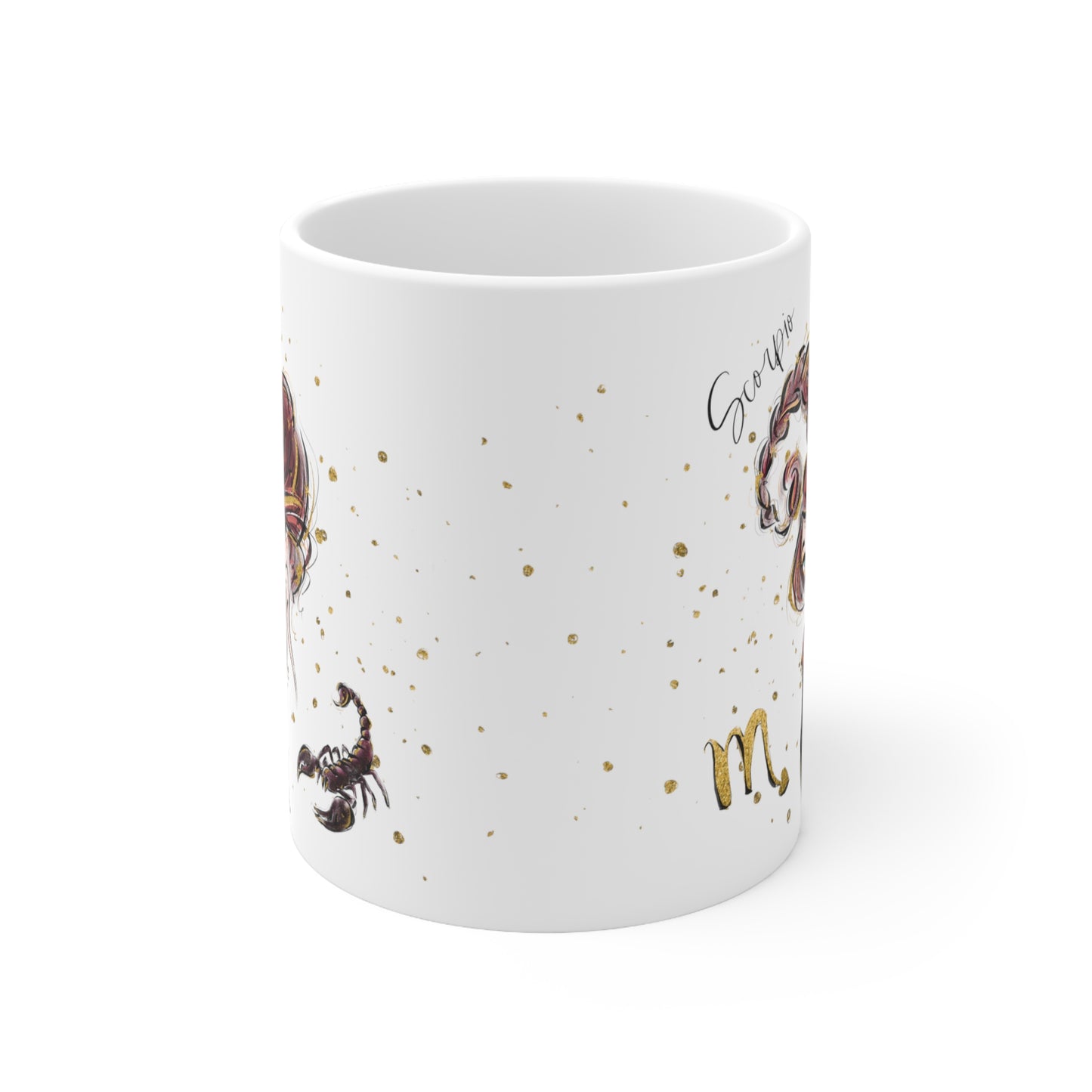 Personalised/Non Personalised Zodiac Sign, Scorpio, Ceramic Mug 11oz