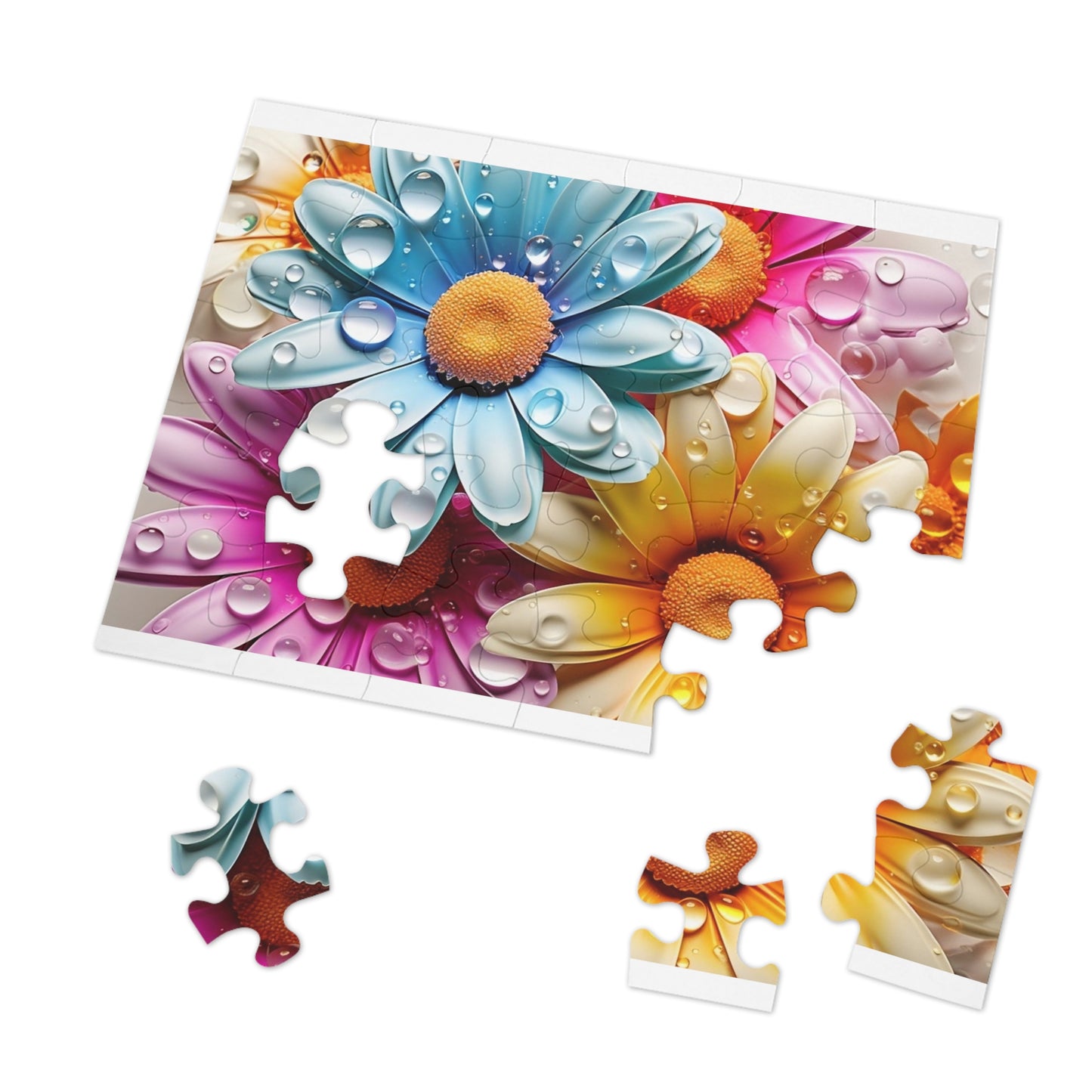 Jigsaw Puzzle, Floral, Personalised/Non-Personalised (30, 110, 252, 500,1000-Piece)