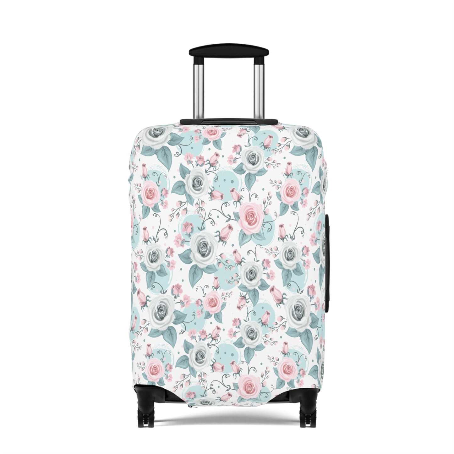 Luggage Cover, Green and Pink Floral, awd-1770