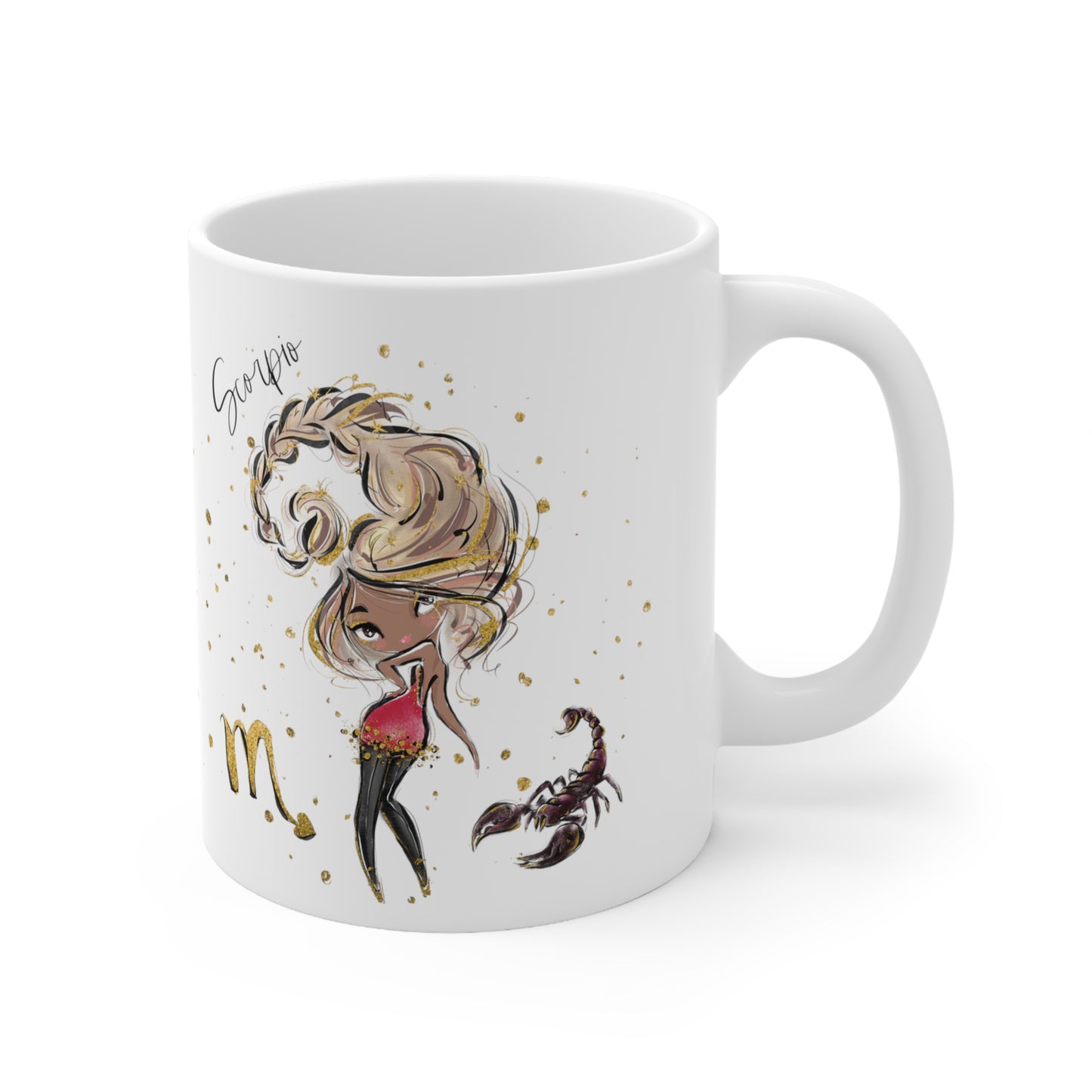 Personalised/Non Personalised Zodiac Sign, Scorpio, Ceramic Mug 11oz