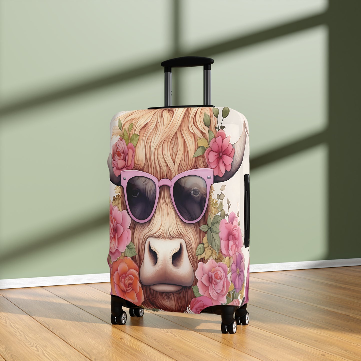 Luggage Cover, Highland Cow, awd-013