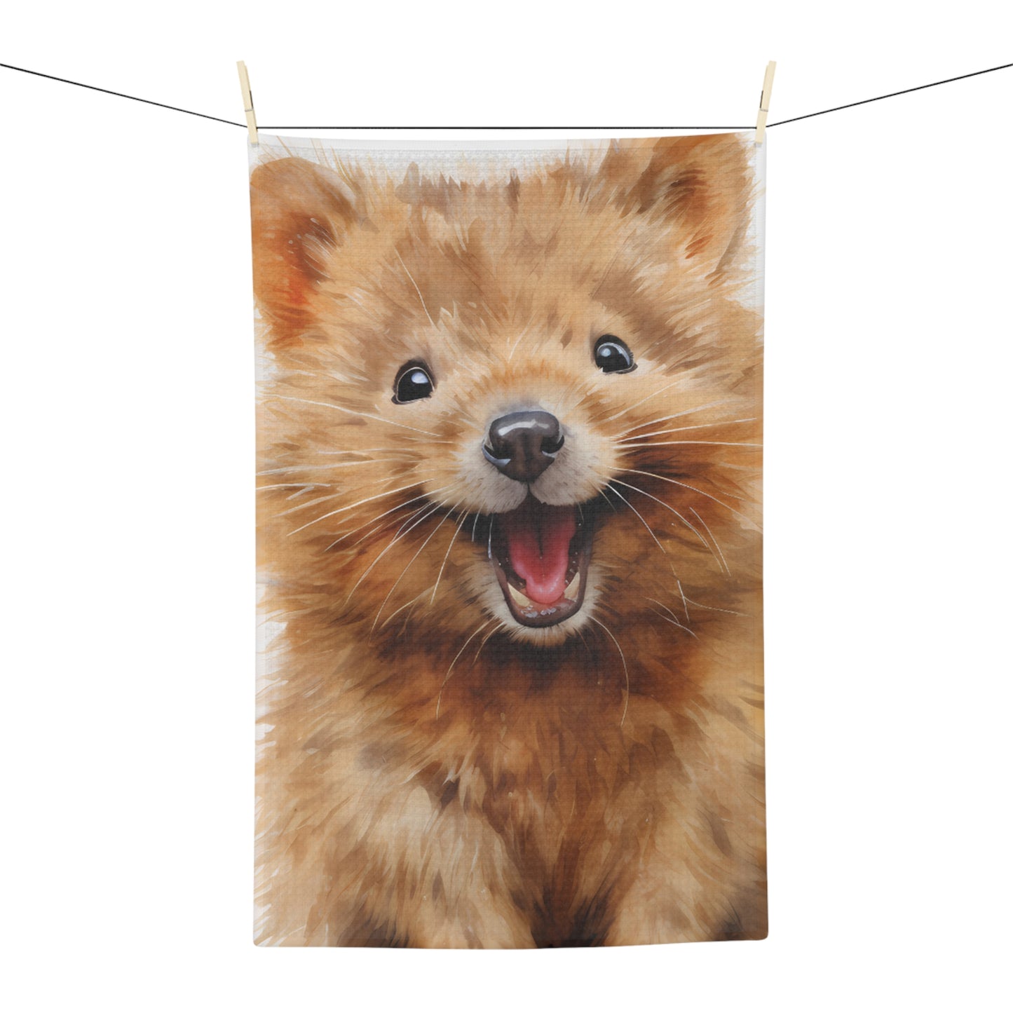 Microfiber Tea Towel, Australian Animals, Quokka