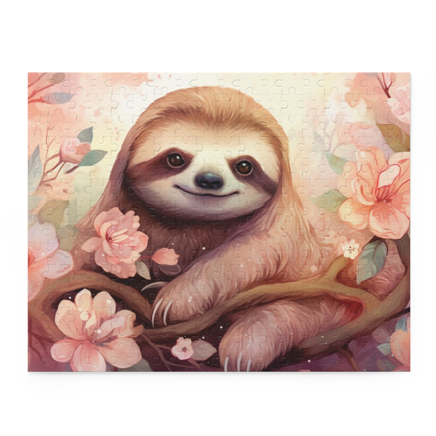 Personalised/Non-Personalised Puzzle, Sloth (120, 252, 500-Piece)