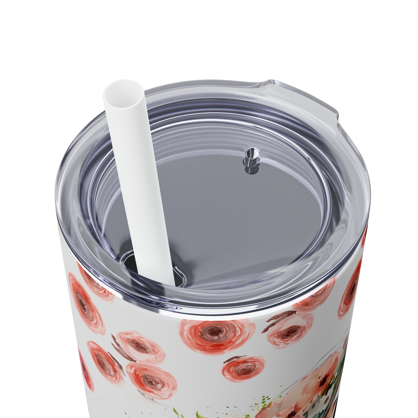 Skinny Tumbler with Straw, 20oz, Mum and Child