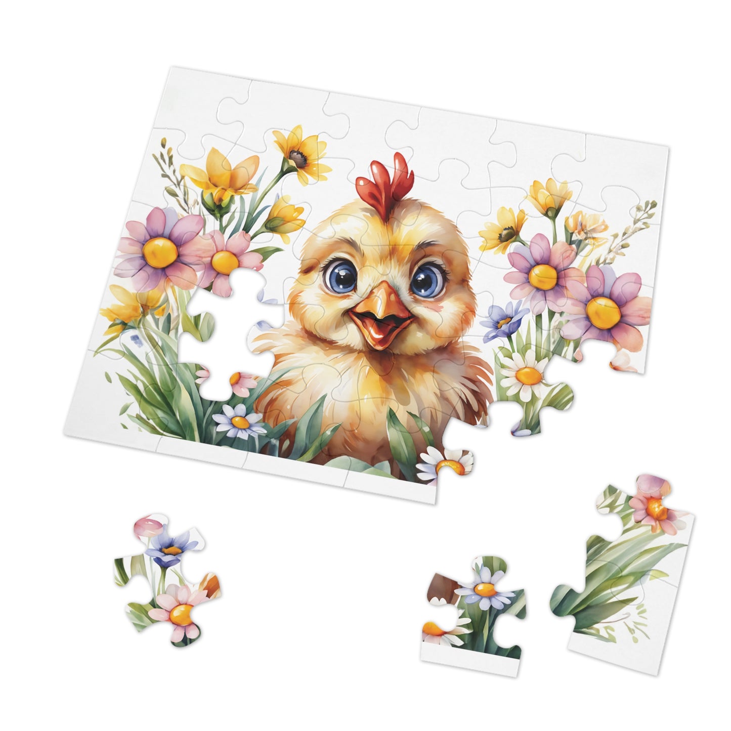 Jigsaw Puzzle, Western, Chicken, Personalised/Non-Personalised (30, 110, 252, 500,1000-Piece)