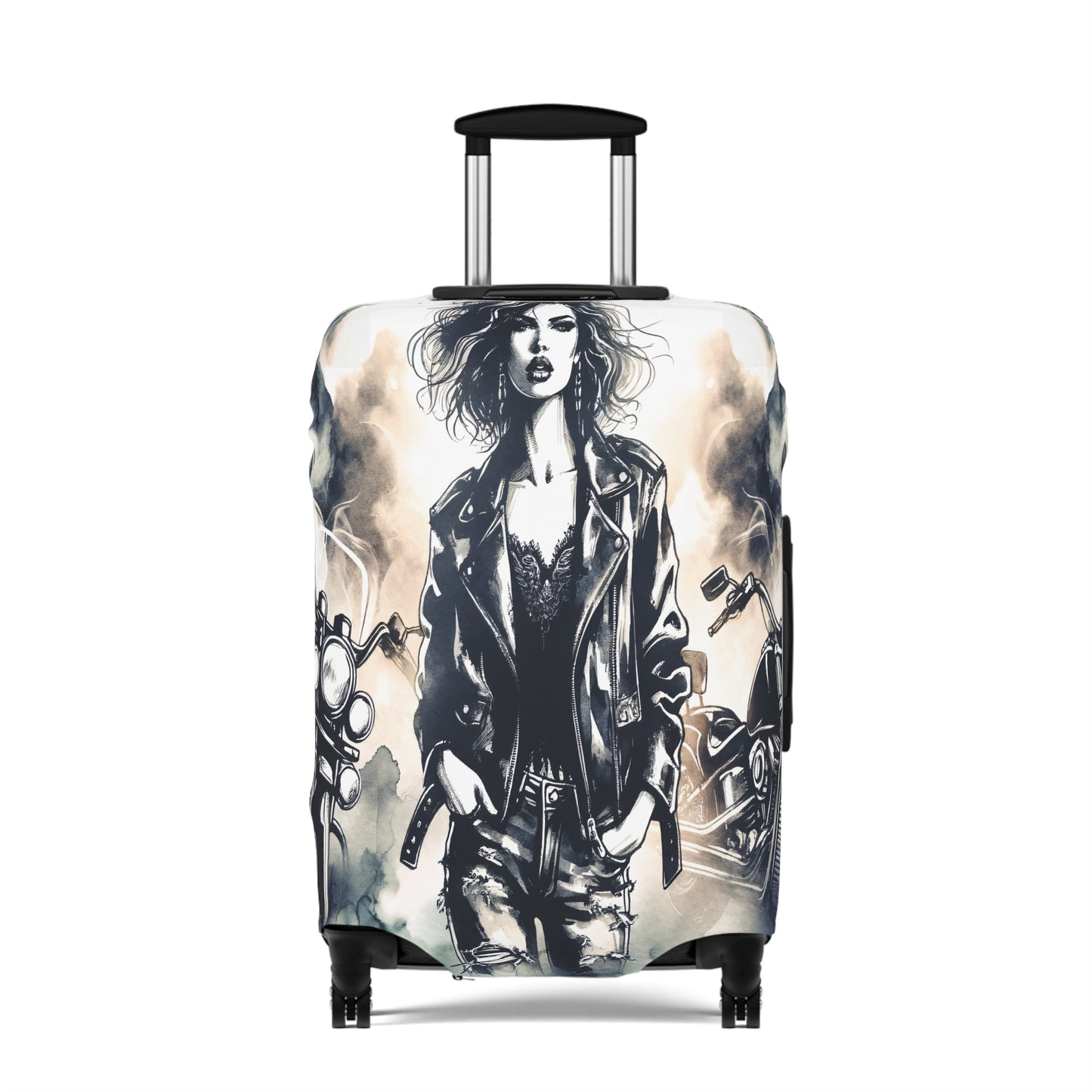 Luggage Cover, Girl Motorbike, awd-1737