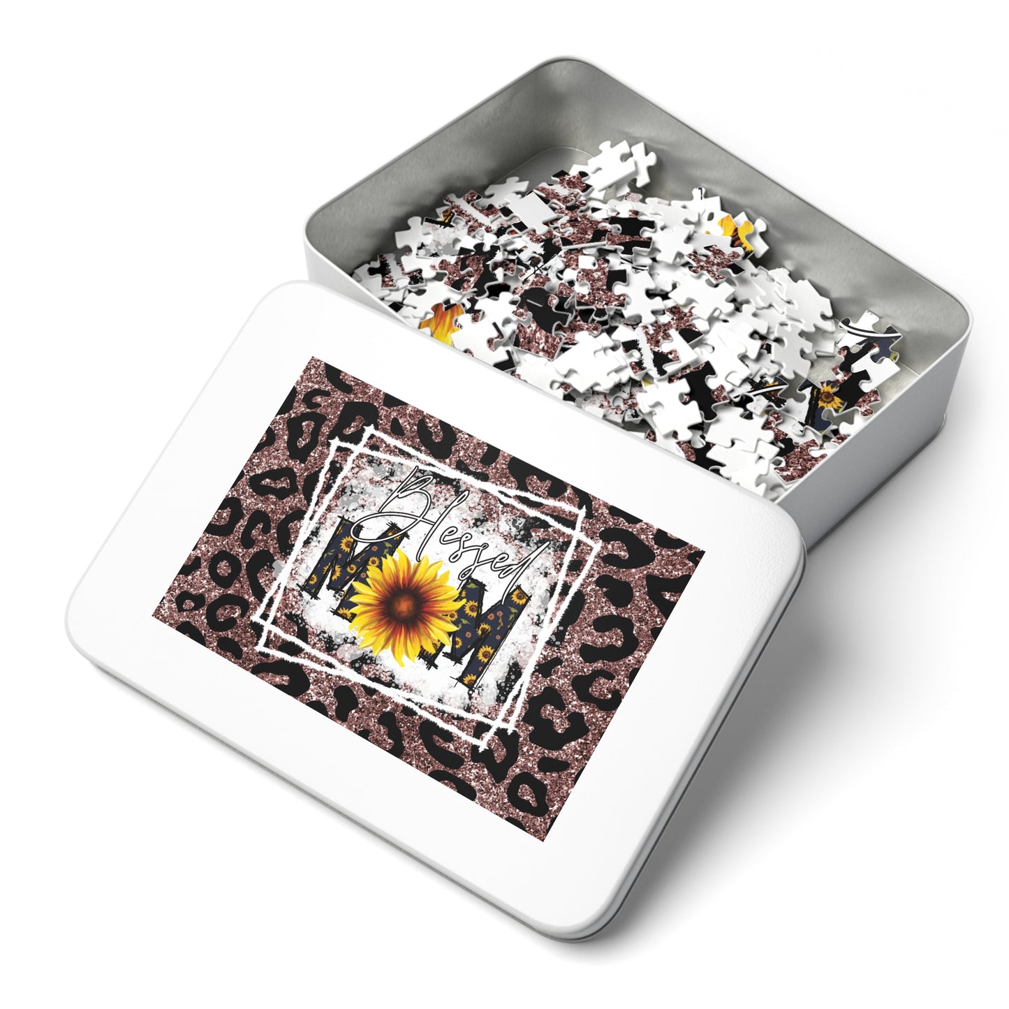 Jigsaw Puzzle, Sunflower, Mom, Personalised/Non-Personalised (30, 110, 252, 500,1000-Piece)