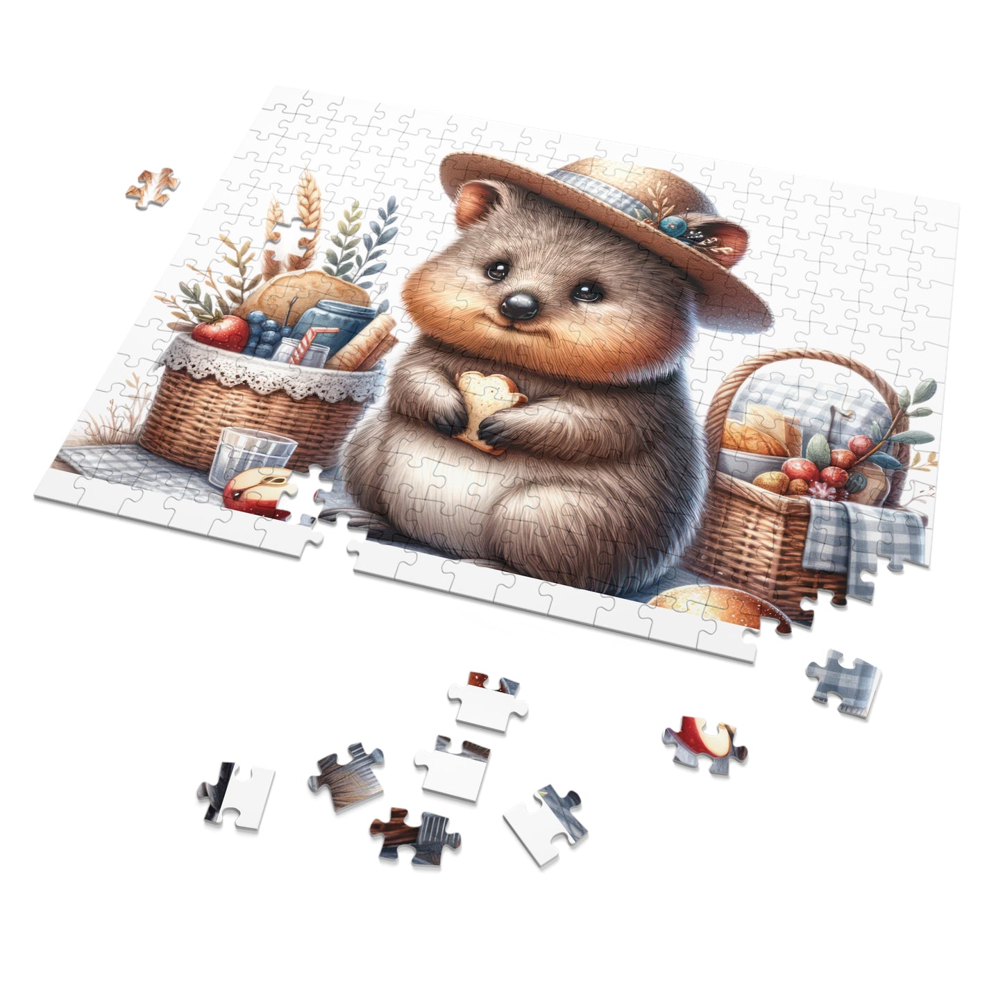 Jigsaw Puzzle in Tin, Australian Animals, Quokka, Personalised/Non-Personalised awd-1329 (30, 110, 252, 500,1000-Piece)