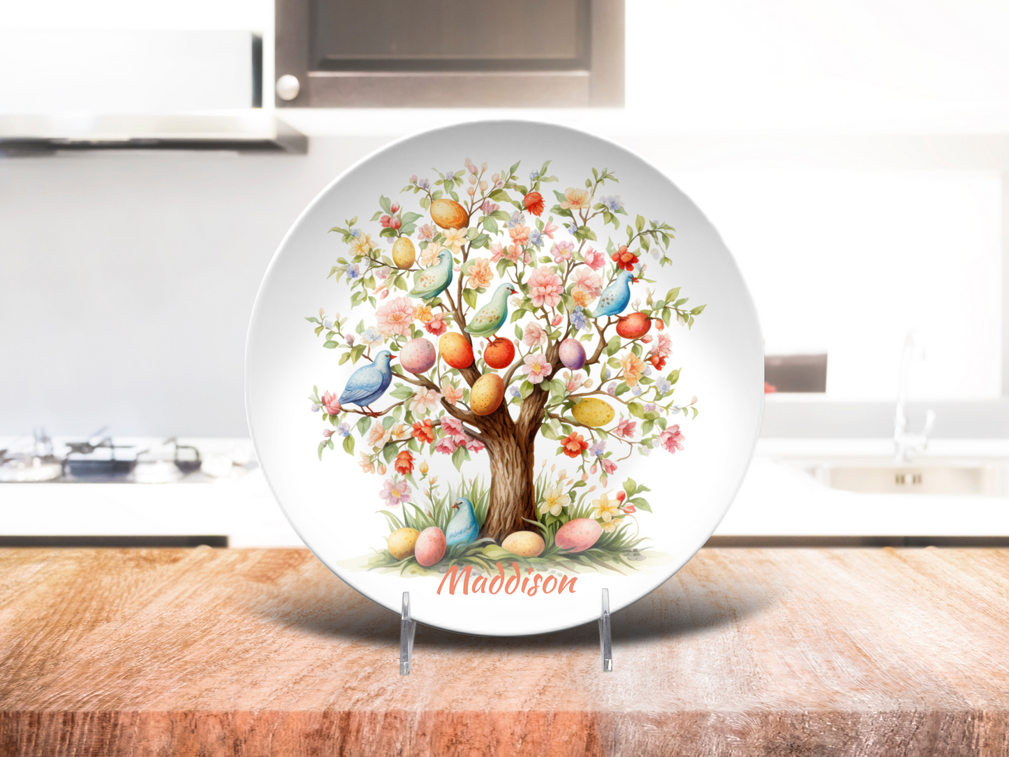 Personalised Easter Egg Tree Plate