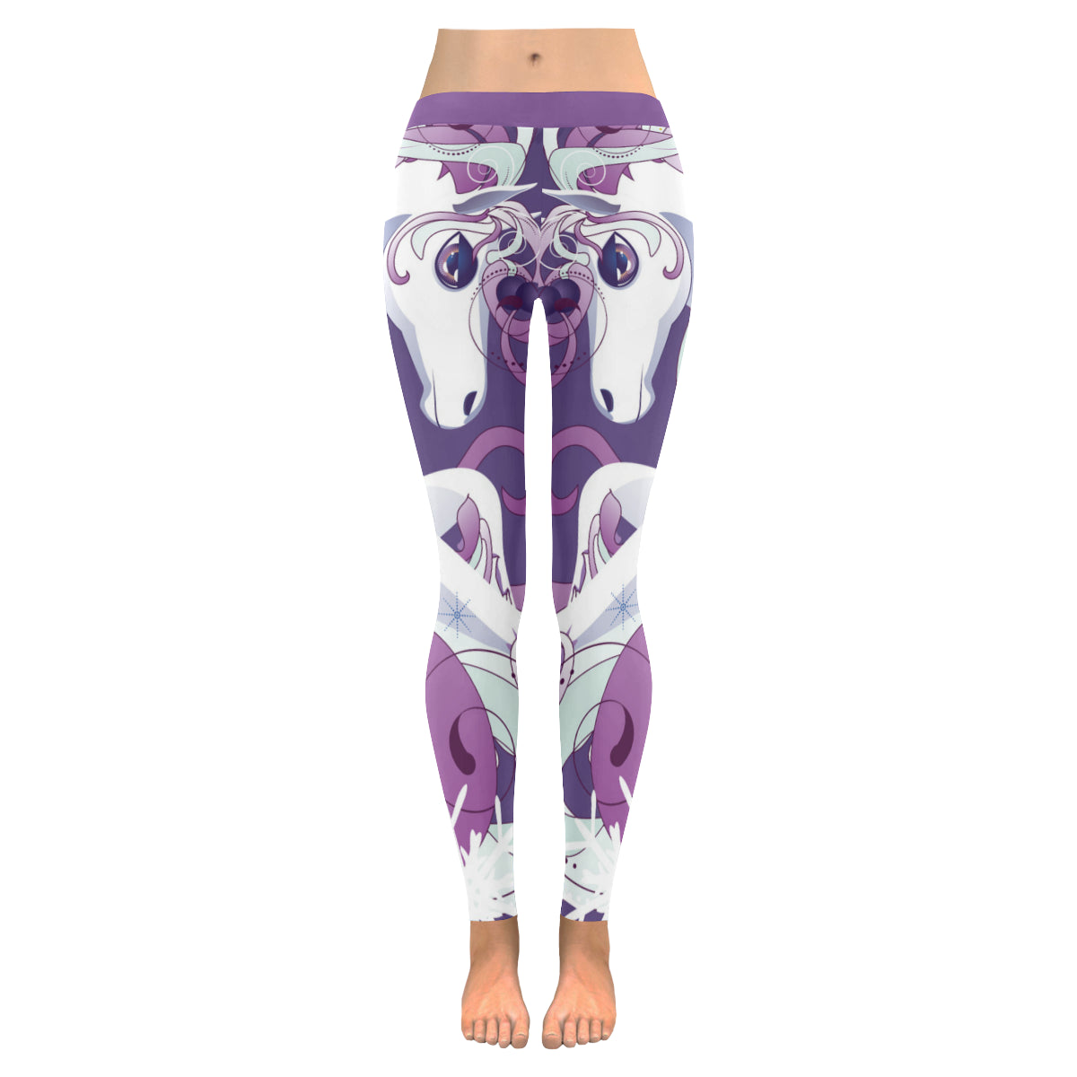 unicorn Women's Low Rise Leggings (Invisible Stitch)