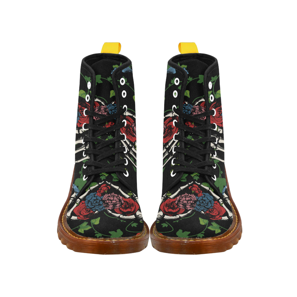 skeleton hands making heart honey Martin Boots For Men Model 1203H