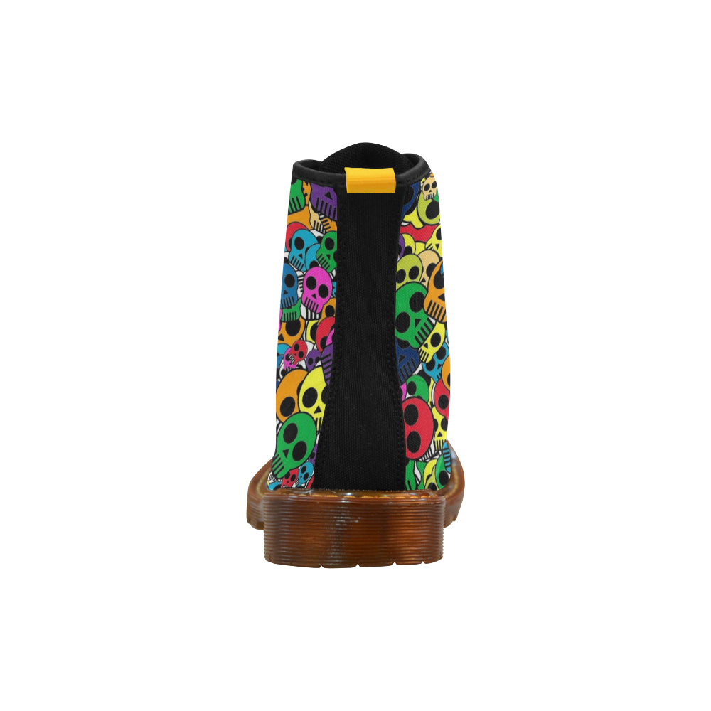 little color skull Martin Boots For Men Model 1203H