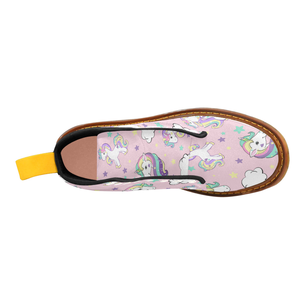 Martin Boots For Women Beautiful unicorns and clouds