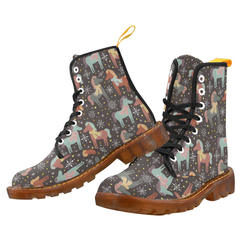horse unicorn Martin Boots For Women Model 1203H