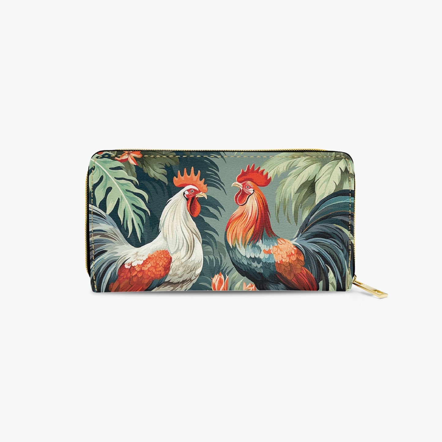 Long Type Zipper Purse - Chicken/Rooster