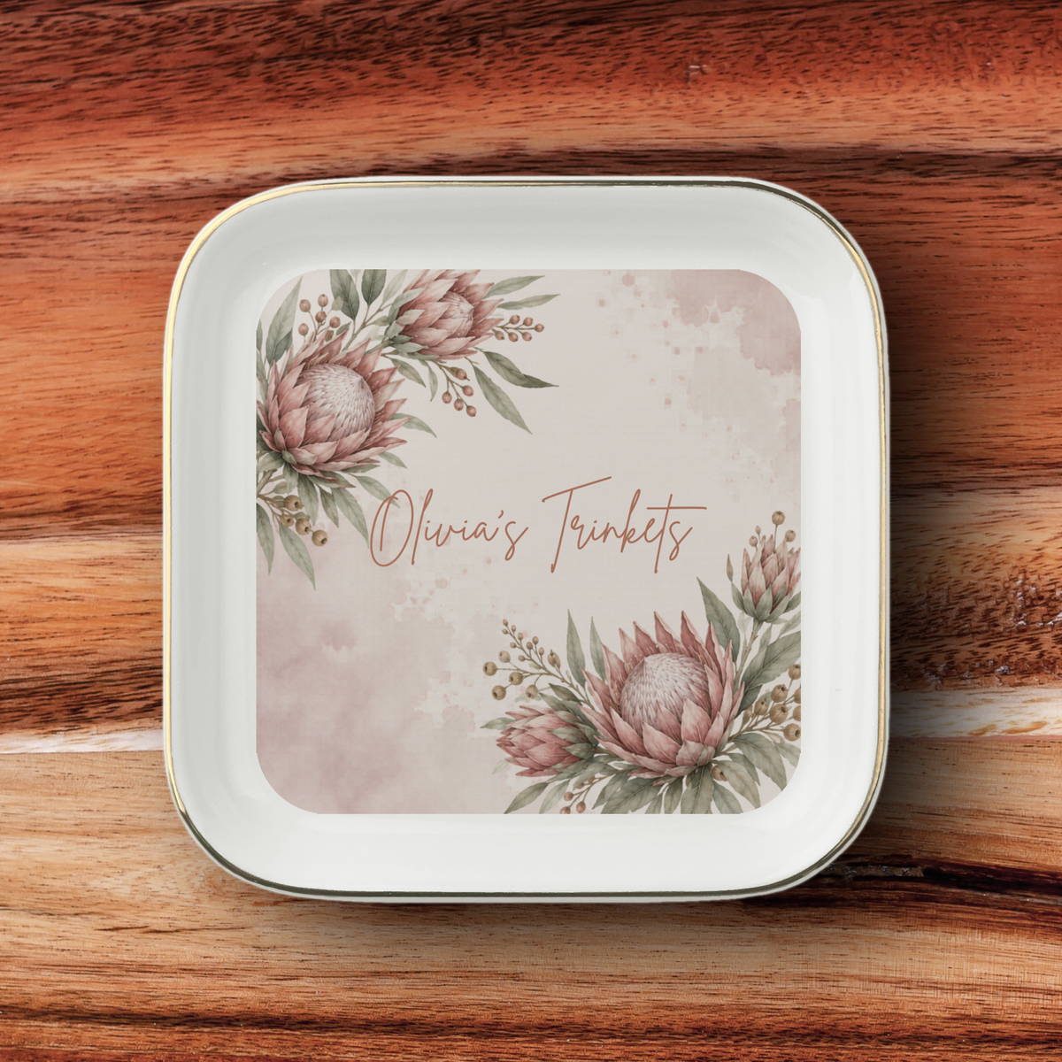 Personalised Jewelry Dish, Custom Name Ceramic Trinket Dish, Personalised Gift, Jewellery Holder, Birthday or Christmas Gift