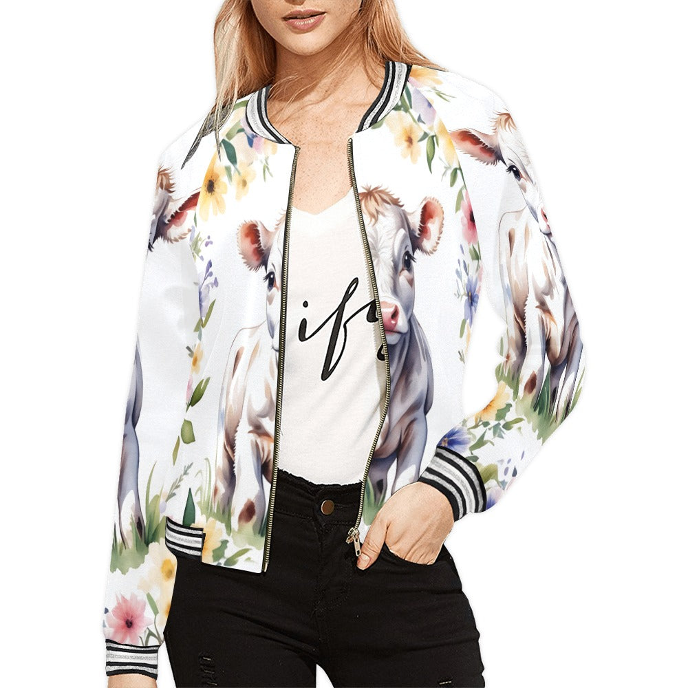 Country Cow awd306 Bomber Jacket for Women