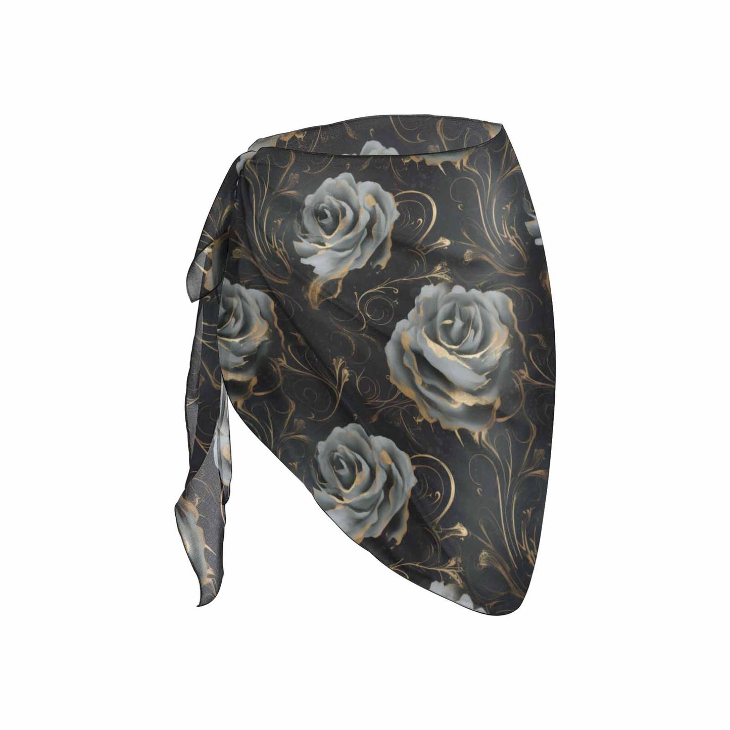 Black roses  Women's Beach Sarong Wrap