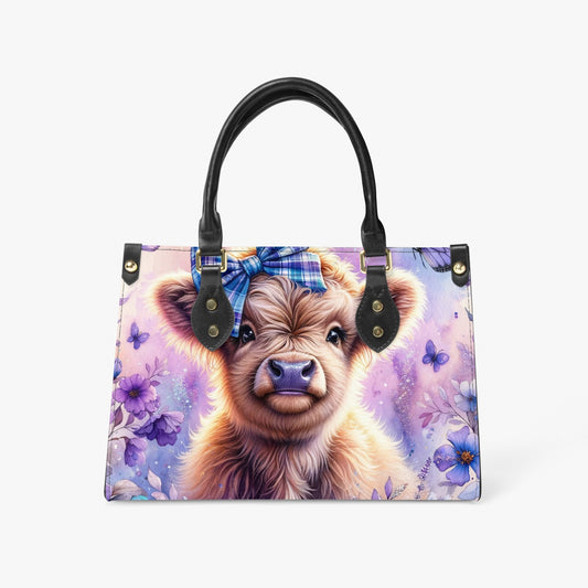 Women's Tote Bag - Long Strap - Highland Cow