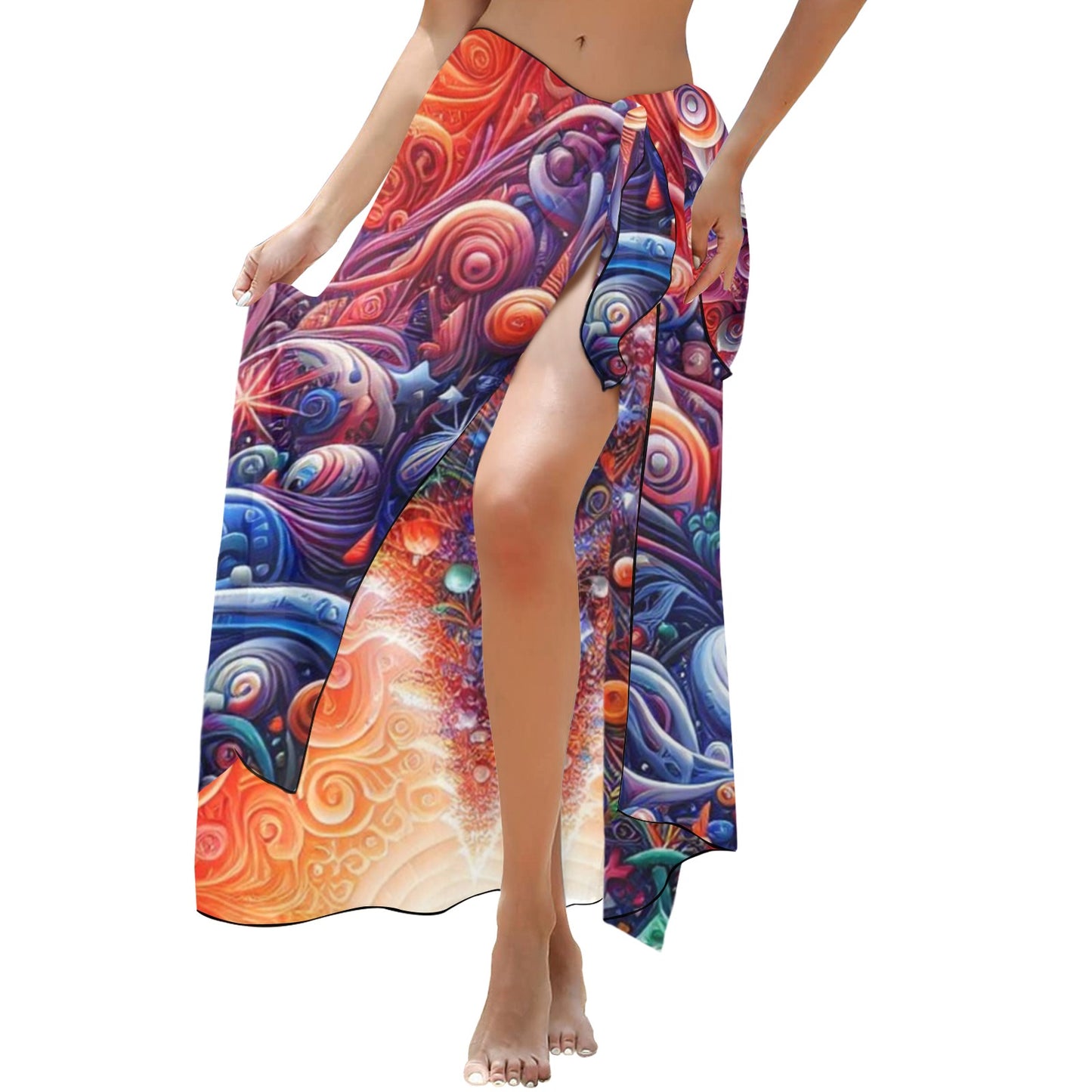 Christmas Tree1 Long Beach Sarong Wrap