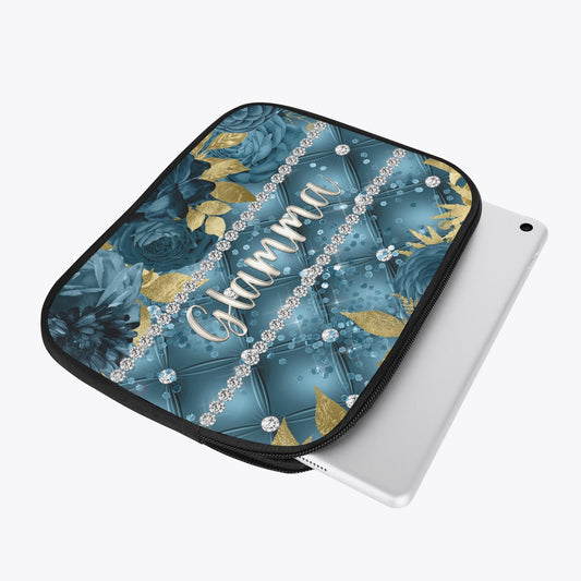 Tablet Sleeve - Teal Floral - Glamma